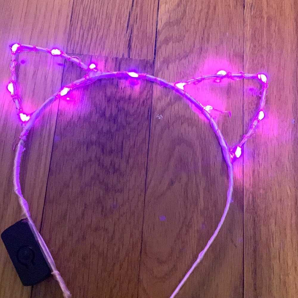 Light up cat eared headband